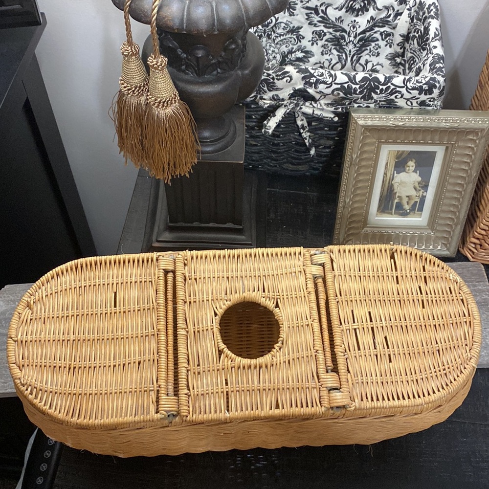 Woven Rattan Tissue Box & Toilet Paper Cover - Natural Tan! - Picture 2 of 7